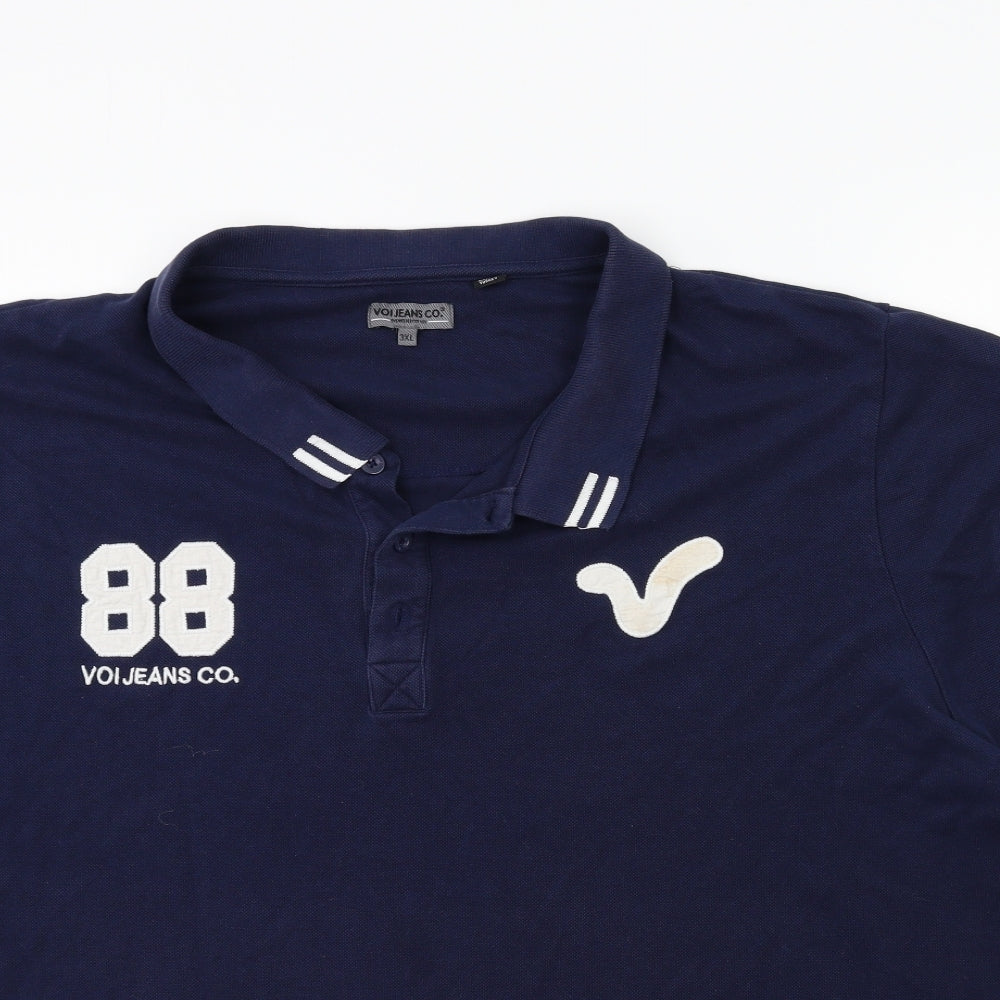 Voi Jeans Mens Blue    Polo Size 3XL