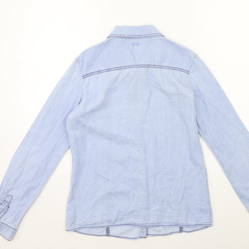 F&F Girls Blue   Basic Button-Up Size 13 Years