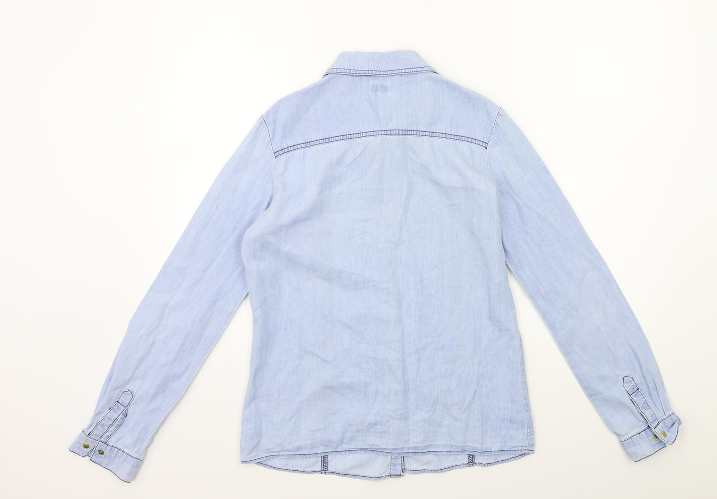 F&F Girls Blue   Basic Button-Up Size 13 Years
