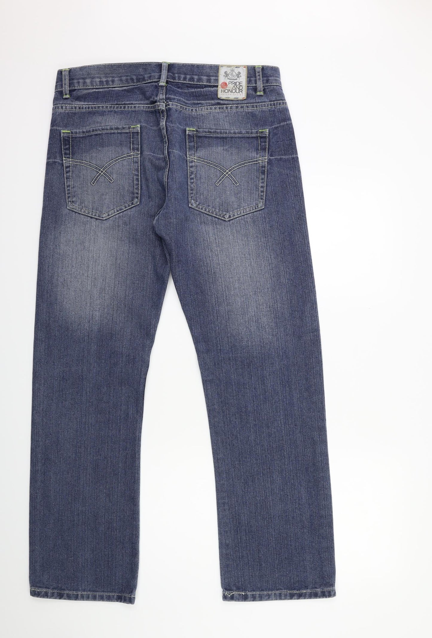 Burton Mens Blue  Denim Straight Jeans Size 34 in L32 in