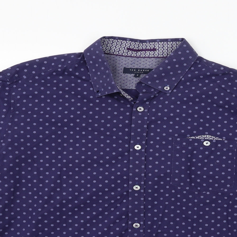 Ted Baker Mens Blue    Dress Shirt Size XL