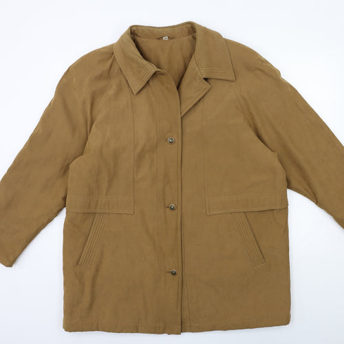 Preworn Womens Brown   Overcoat Coat Size 18