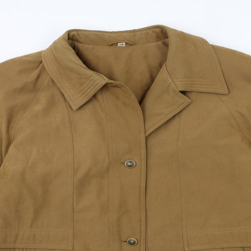 Preworn Womens Brown   Overcoat Coat Size 18
