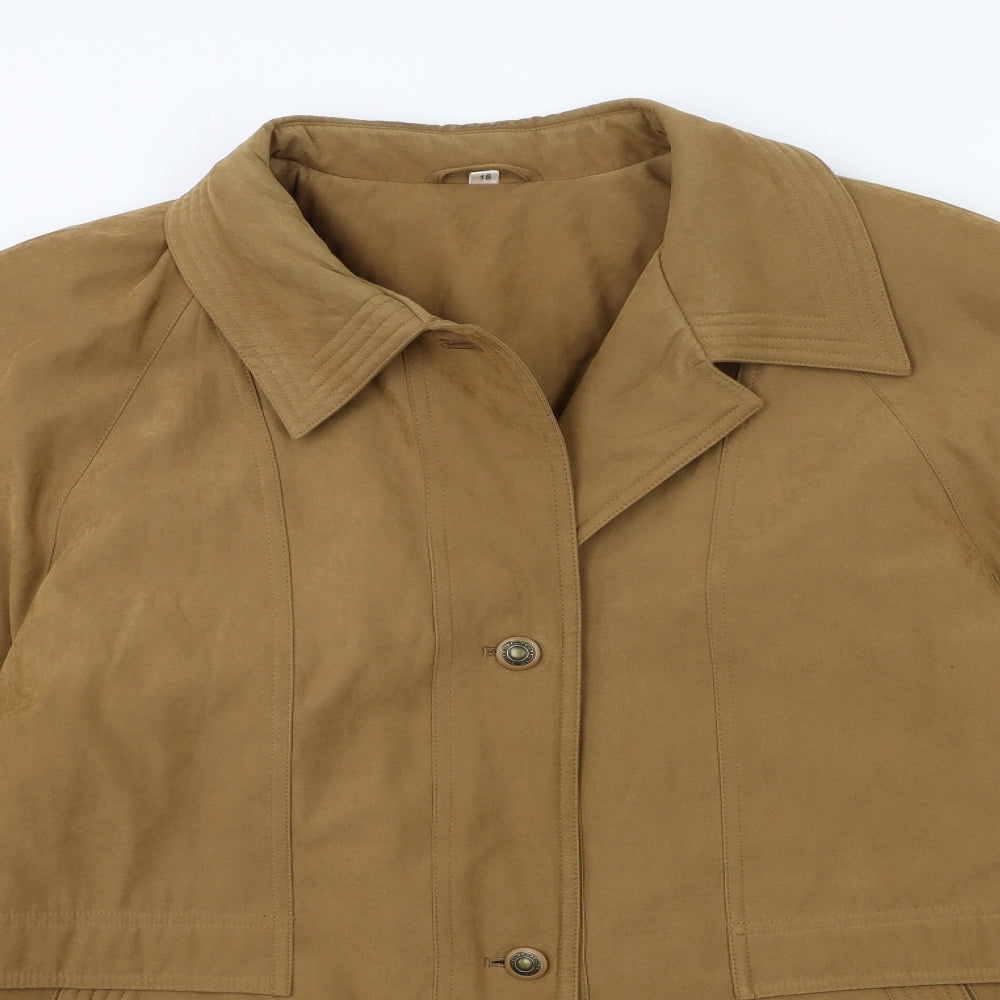Preworn Womens Brown   Overcoat Coat Size 18
