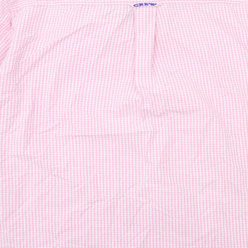 Crew Clothing Mens Pink Check   Dress Shirt Size S