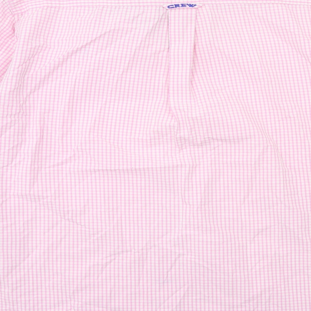 Crew Clothing Mens Pink Check   Dress Shirt Size S