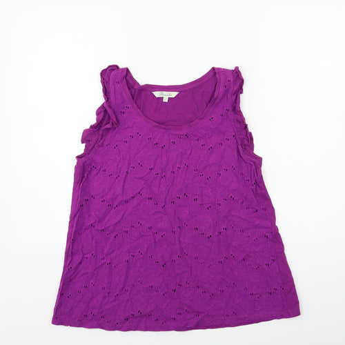 Peacocks Womens Purple   Basic Tank Size 12