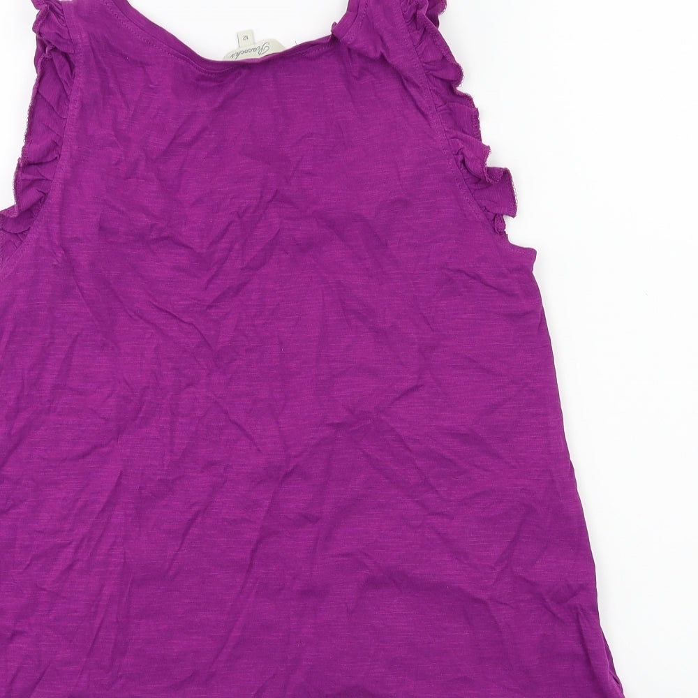 Peacocks Womens Purple   Basic Tank Size 12