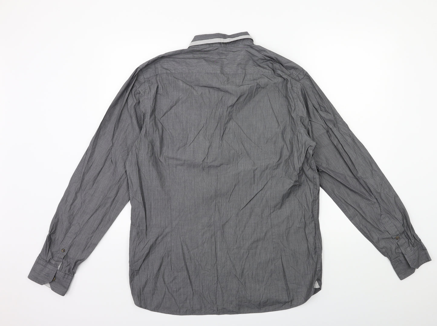 Ted Baker Mens Grey    Dress Shirt Size XL