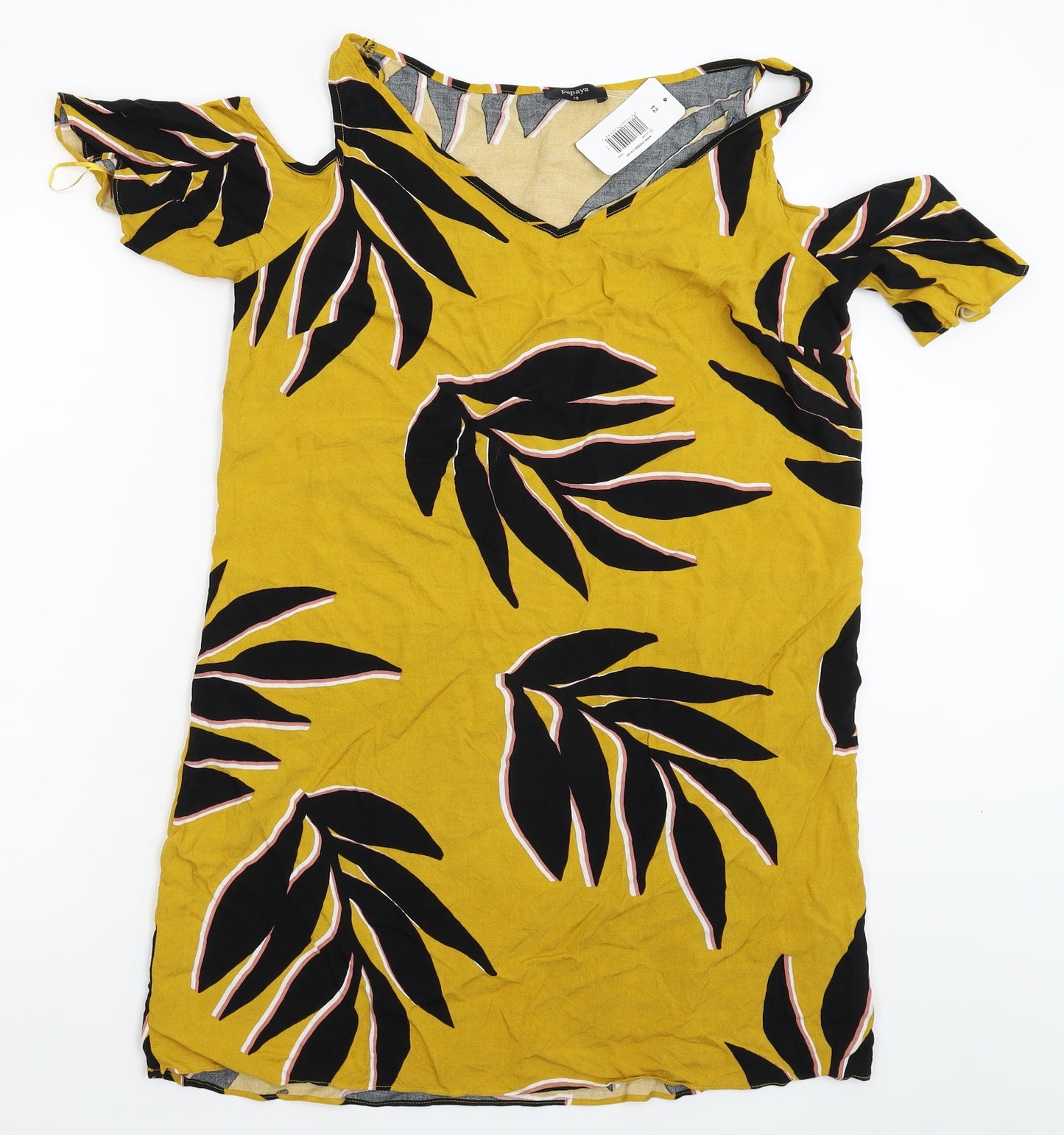 Papaya Womens White Floral  Mini  Size 12