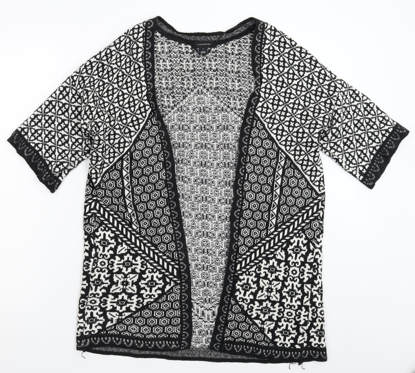 Atmosphere Womens Multicoloured Geometric Knit Cardigan Jumper Size S