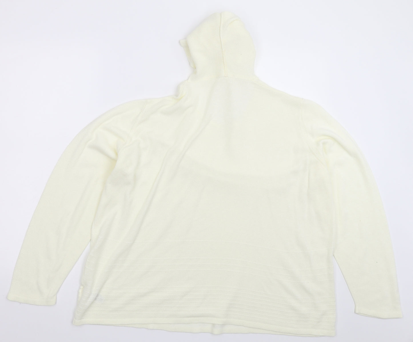 Marks and Spencer Womens White  Knit Pullover Jumper Size 20