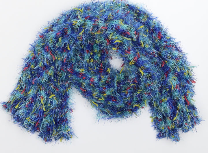 Preworn Girls Blue Knit Scarf Scarves & Wraps One Size