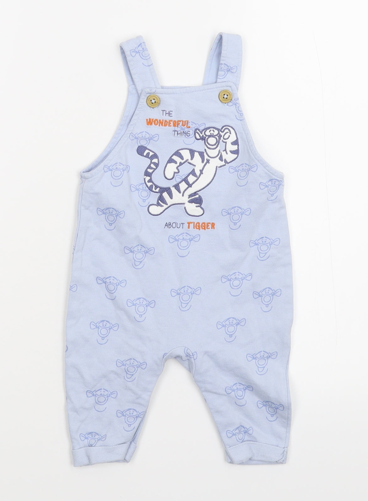 Disney Baby Blue   Babygrow One-Piece Size 3-6 Months  - Winnie The Pooh