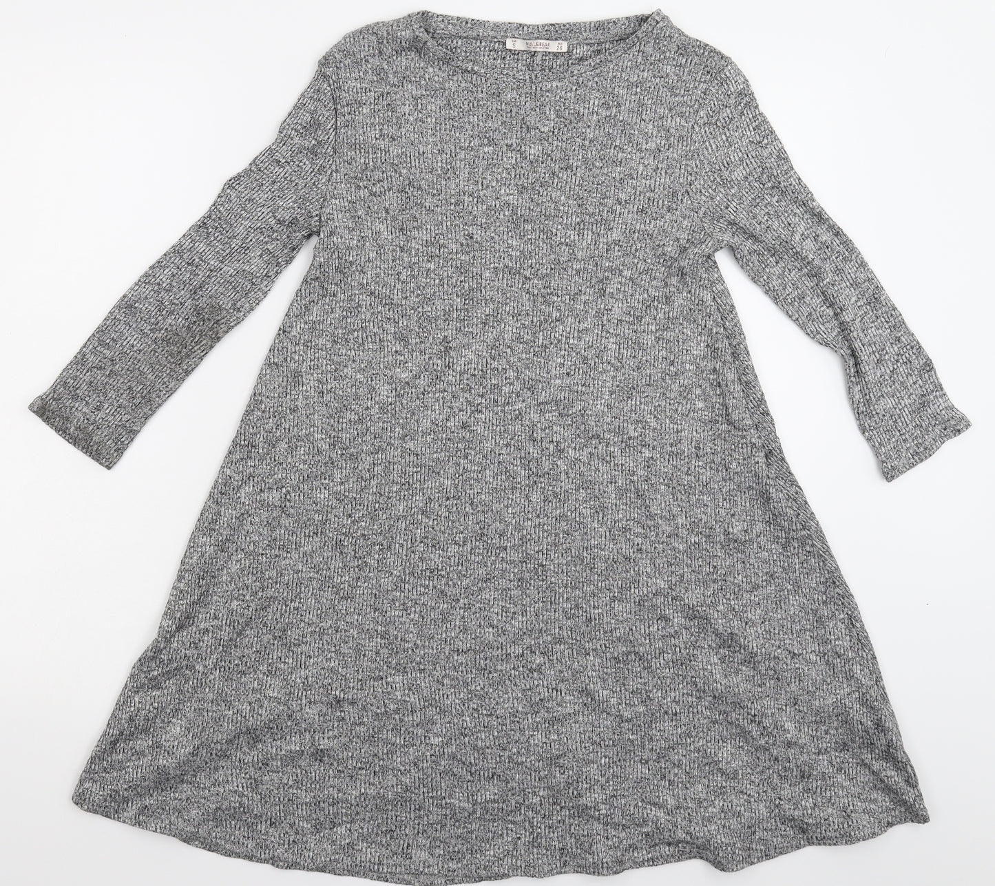 Pull&Bear Womens Grey  Knit Pullover Jumper Size S