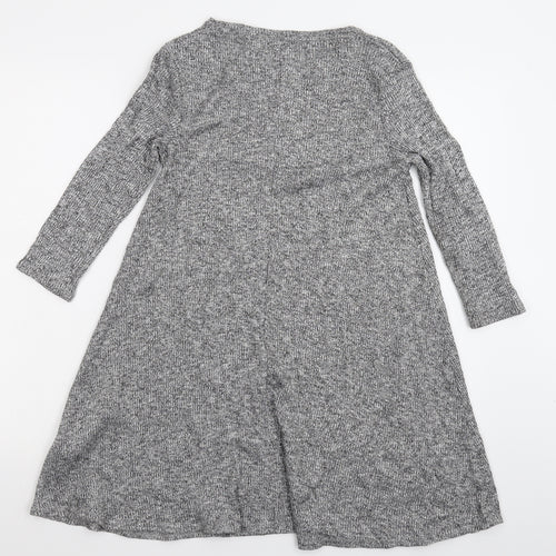 Pull&Bear Womens Grey  Knit Pullover Jumper Size S