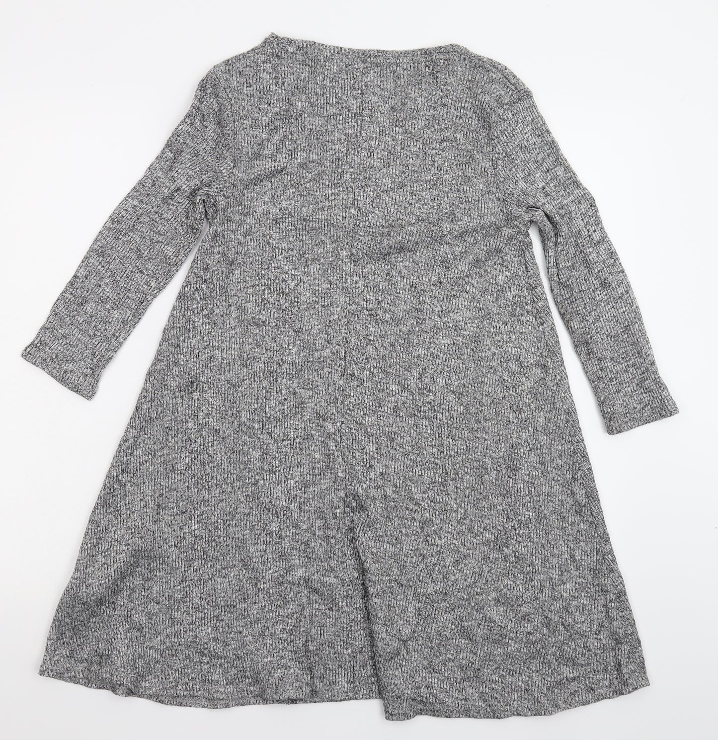 Pull&Bear Womens Grey  Knit Pullover Jumper Size S