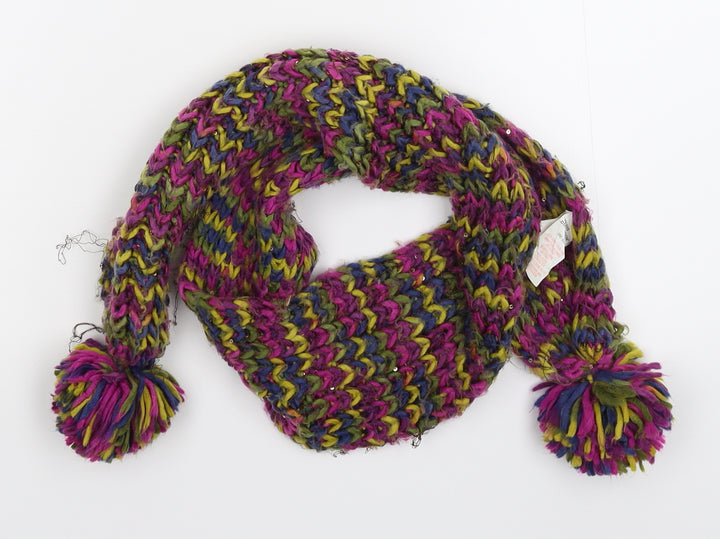 Young Dimension Girls Multicoloured Knit Scarf Scarves & Wraps One Size