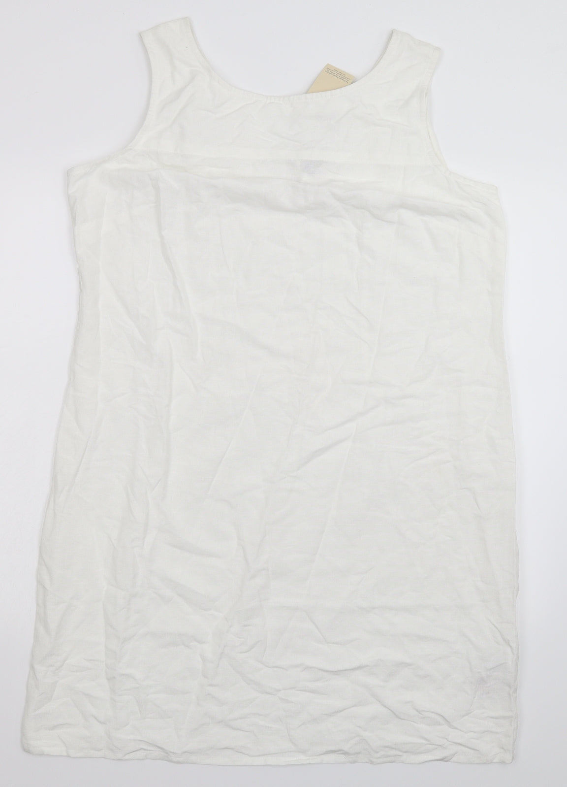 Matalan Womens White   Tank Dress  Size 16