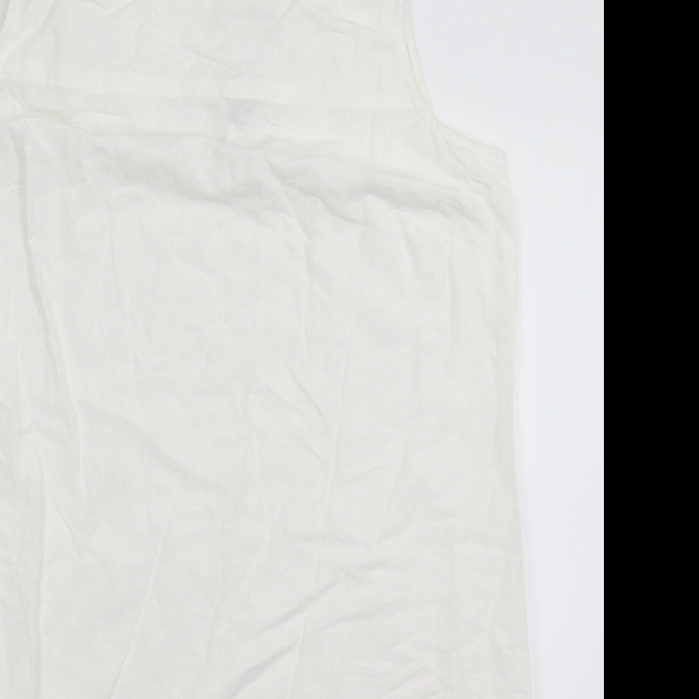 Matalan Womens White   Tank Dress  Size 16