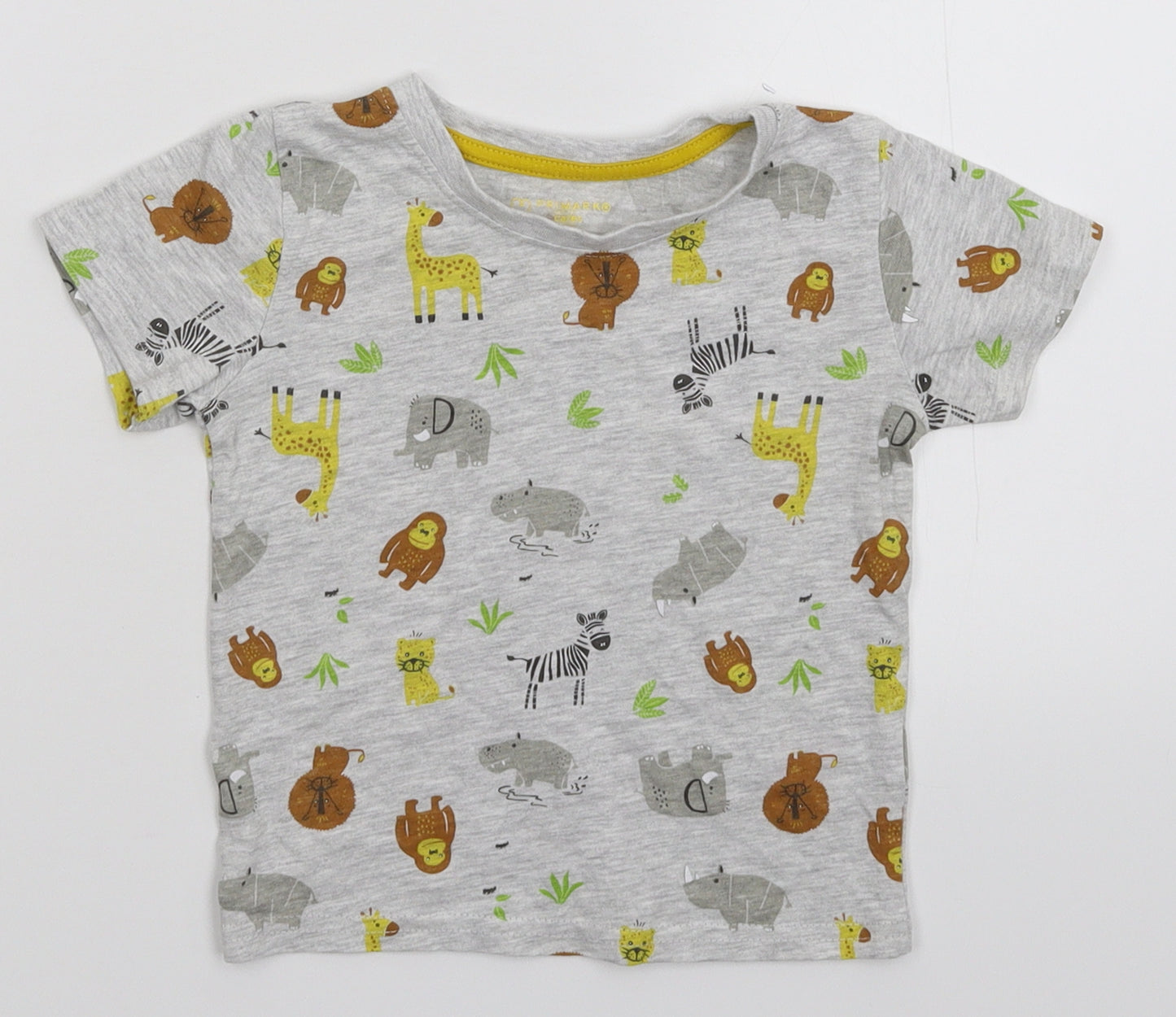 Primark Baby Grey   Basic T-Shirt Size 12-18 Months