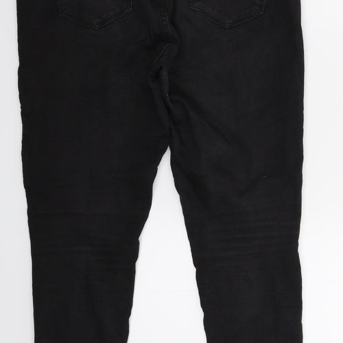 New Look Womens Black  Denim Jegging Jeans Size 14 L26 in