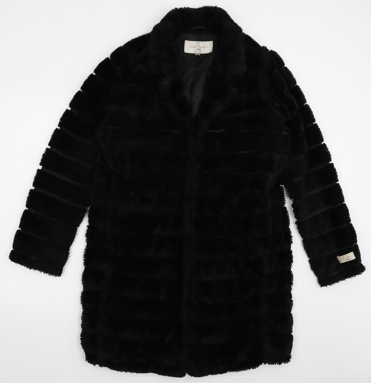 Gianni Feraud Womens Black   Overcoat Coat Size 12