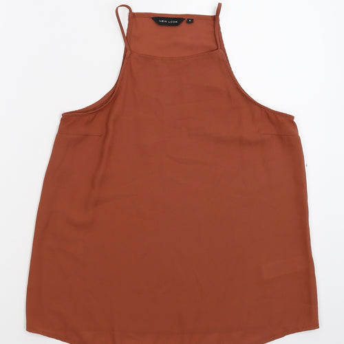 New Look Womens Beige   Basic Tank Size 8