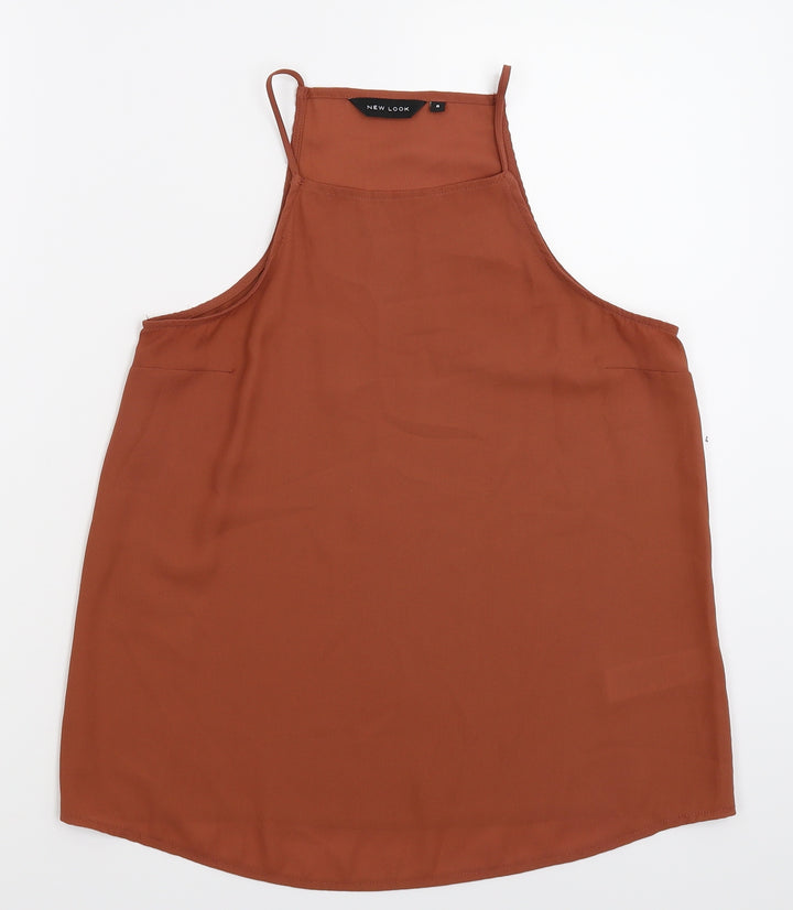New Look Womens Beige Basic Tank Size 8