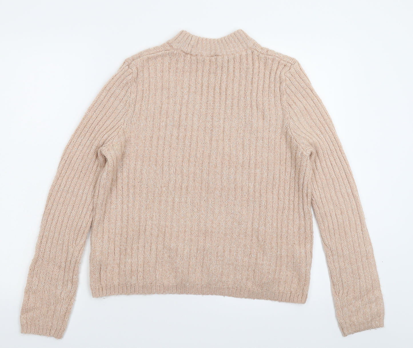 Divided Womens Beige  Knit Pullover Jumper Size M