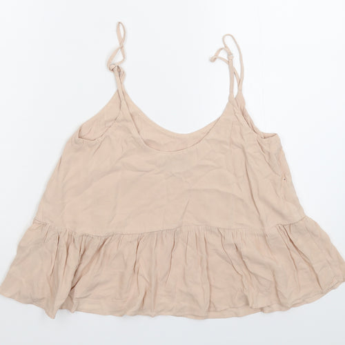 Topshop Womens Beige   Basic Tank Size 6