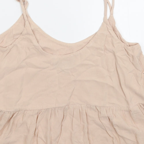 Topshop Womens Beige   Basic Tank Size 6