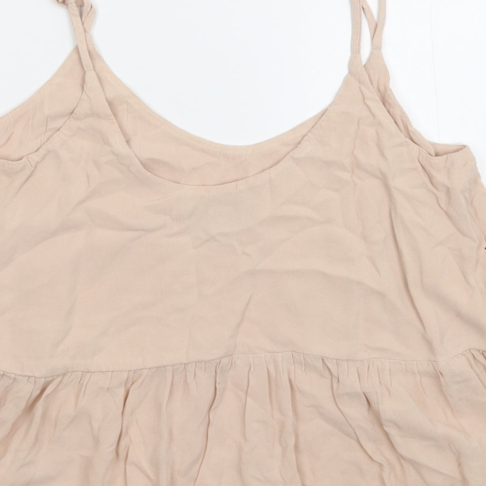 Topshop Womens Beige   Basic Tank Size 6