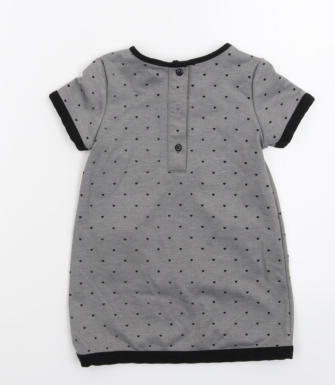 Young Dimension Girls Grey   T-Shirt Dress  Size 18-24 Months