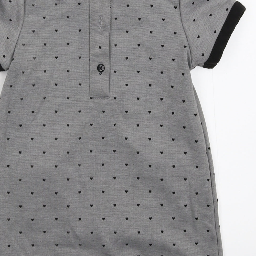 Young Dimension Girls Grey   T-Shirt Dress  Size 18-24 Months