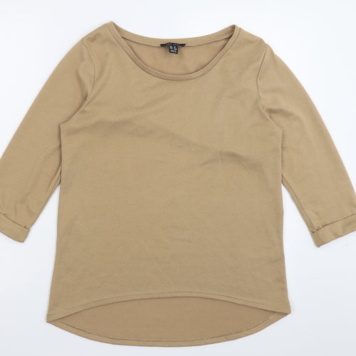 New Look Womens Beige  Knit Pullover Jumper Size 12