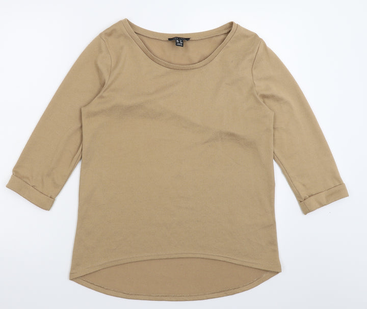 New Look Womens Beige  Knit Pullover Jumper Size 12