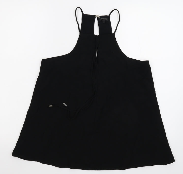 River Island Womens Black   Basic Tank Size 10