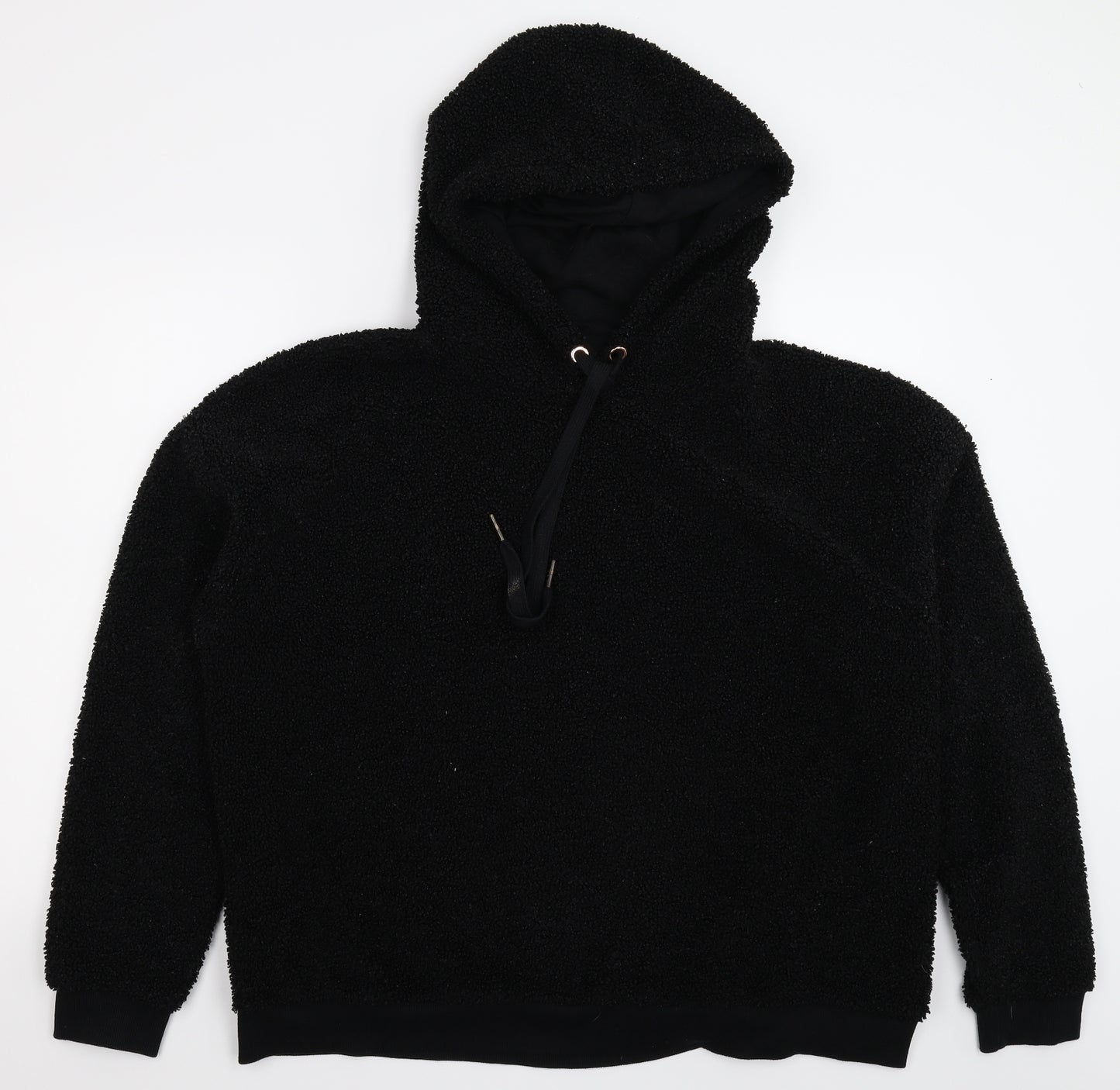 Matalan Womens Black  Fleece Pullover Hoodie Size XL  - Oversized