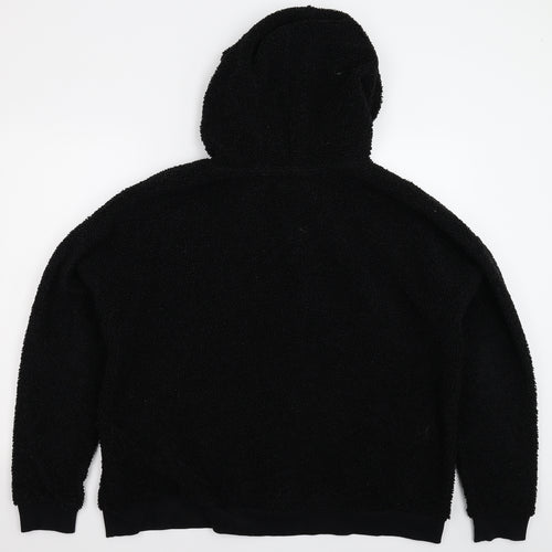 Matalan Womens Black  Fleece Pullover Hoodie Size XL  - Oversized