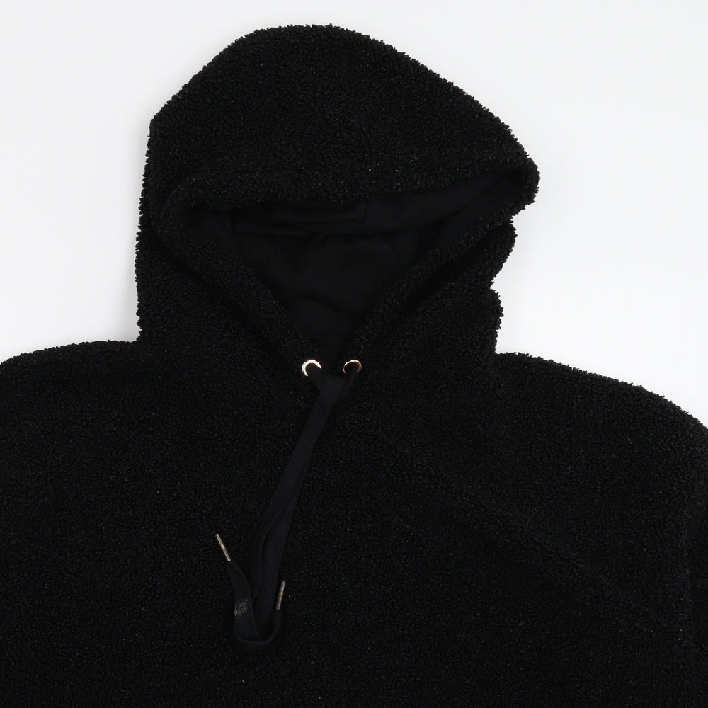 Matalan Womens Black  Fleece Pullover Hoodie Size XL  - Oversized