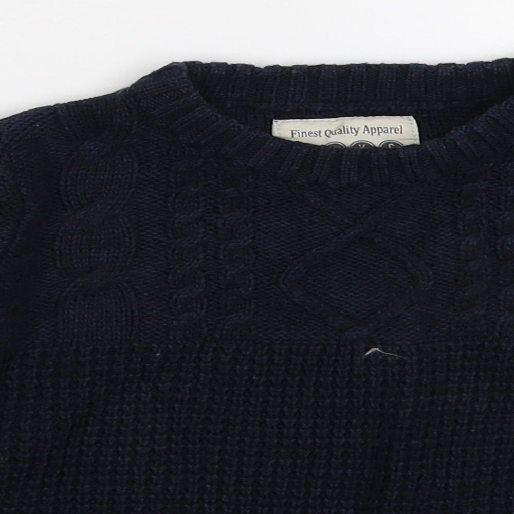 Prweorn Boys Blue  Knit Pullover Jumper Size 3 Years
