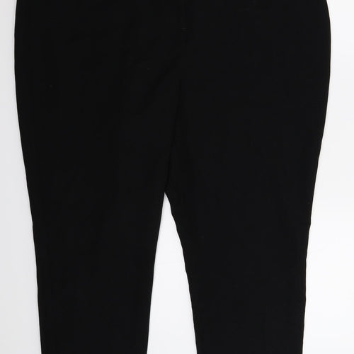 Preworn Womens Black   Trousers  Size 42 in L28 in