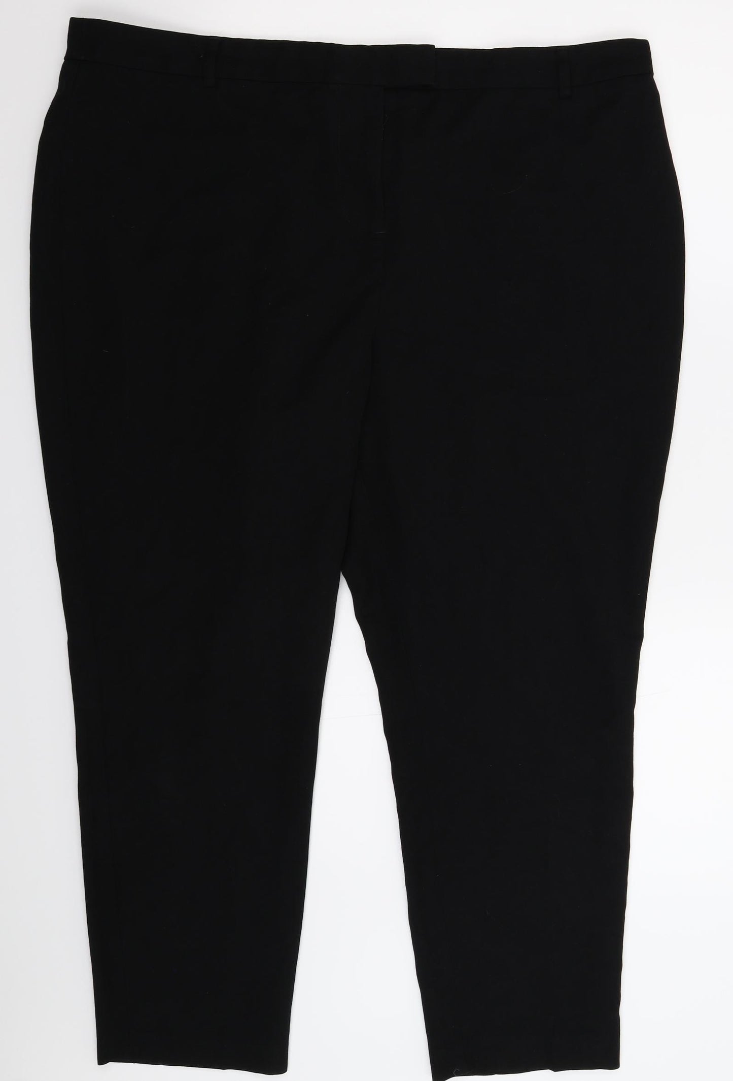 Preworn Womens Black   Trousers  Size 42 in L28 in