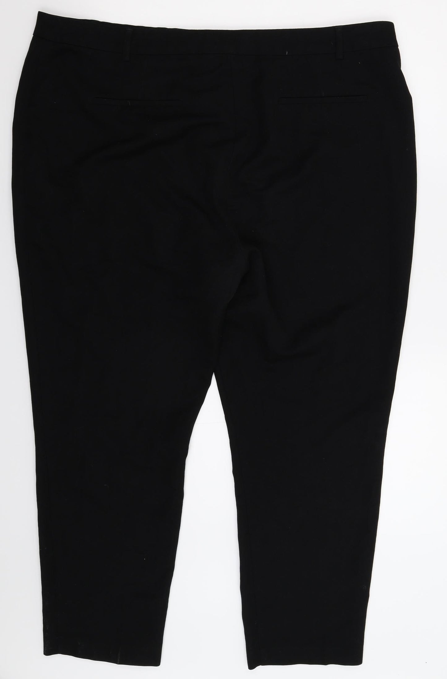 Preworn Womens Black   Trousers  Size 42 in L28 in
