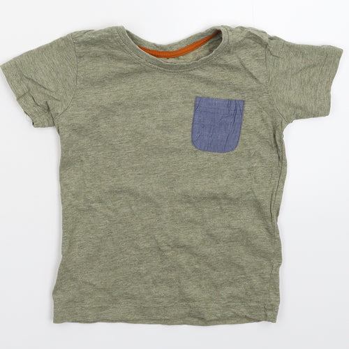 Matalan Boys Grey   Basic T-Shirt Size 3-4 Years