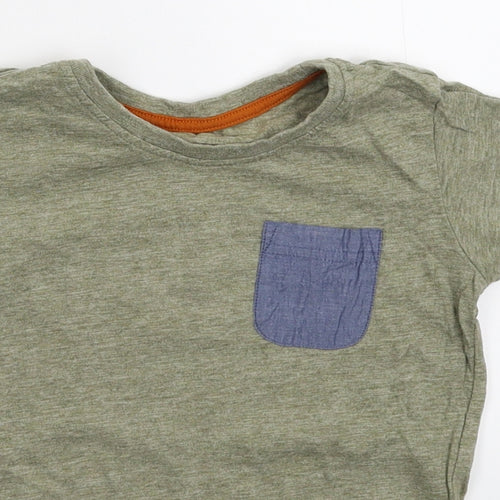 Matalan Boys Grey   Basic T-Shirt Size 3-4 Years