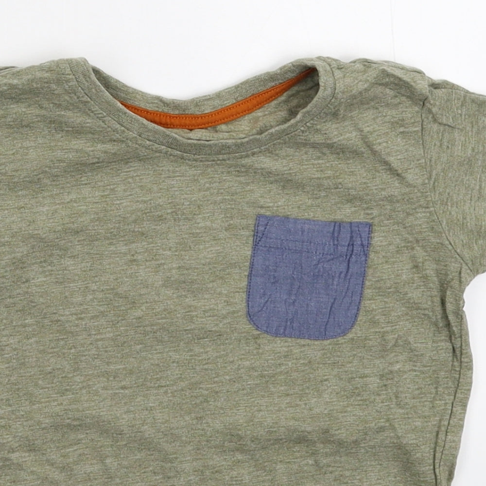 Matalan Boys Grey   Basic T-Shirt Size 3-4 Years
