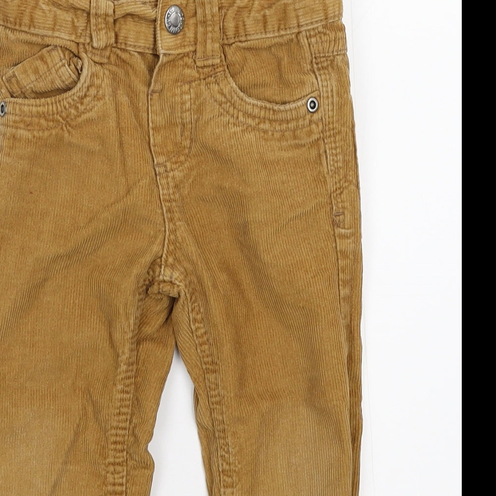 Denim & Co. Boys Brown  Corduroy Chino Trousers Size 2-3 Years
