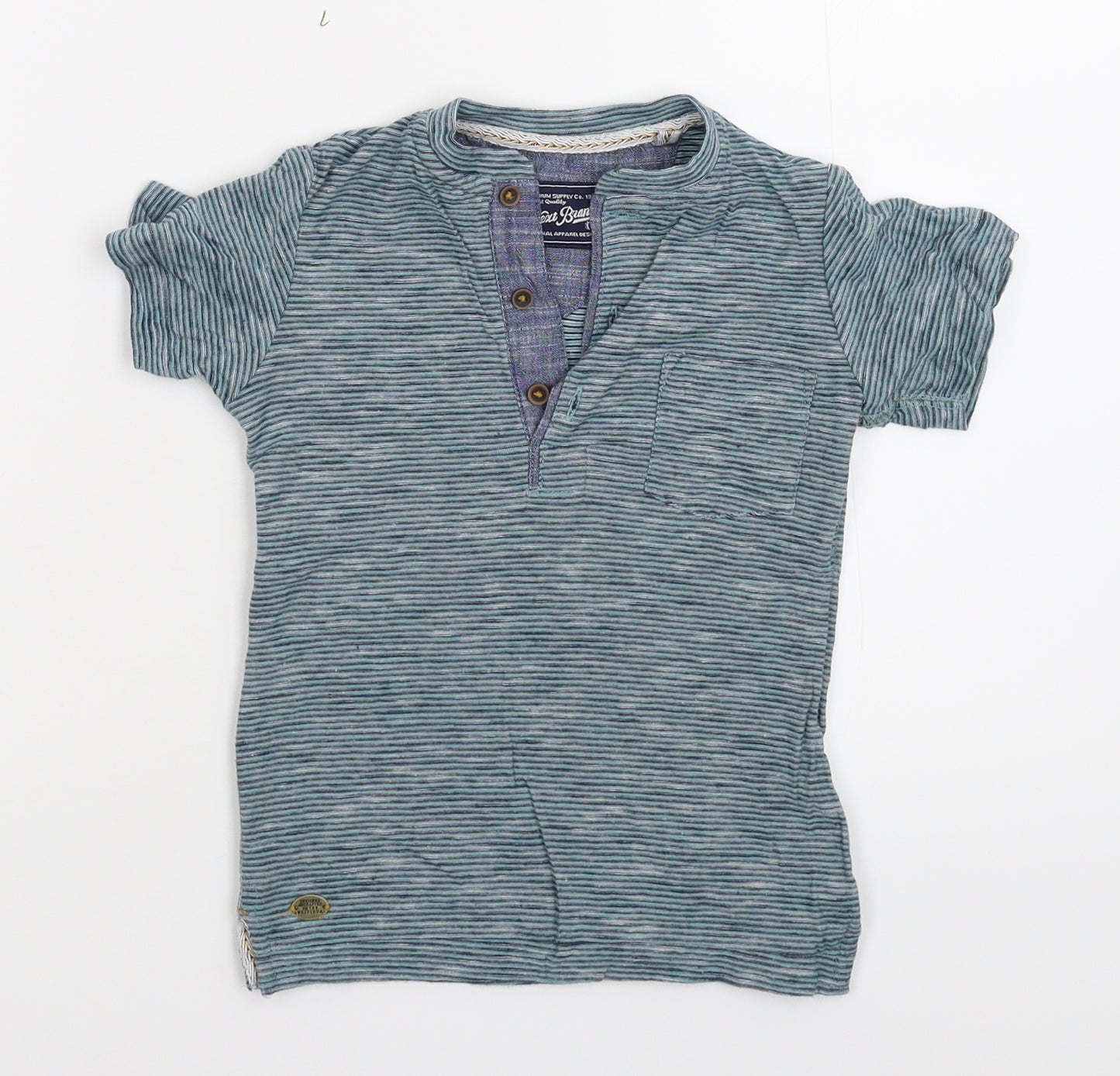 NEXT Boys Blue Striped  Basic T-Shirt Size 3 Years